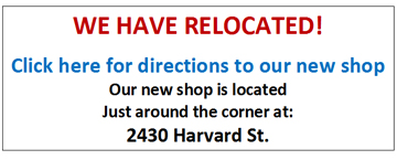 We've Moved to 
2430 Harvard Street